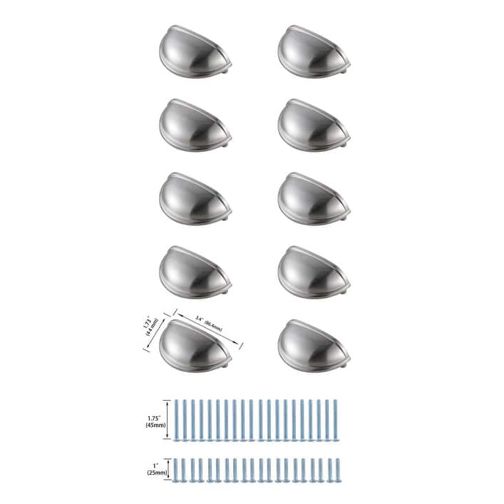 Atlas 3" Center to Center Cup Bar Pull Multipack (set of 10)