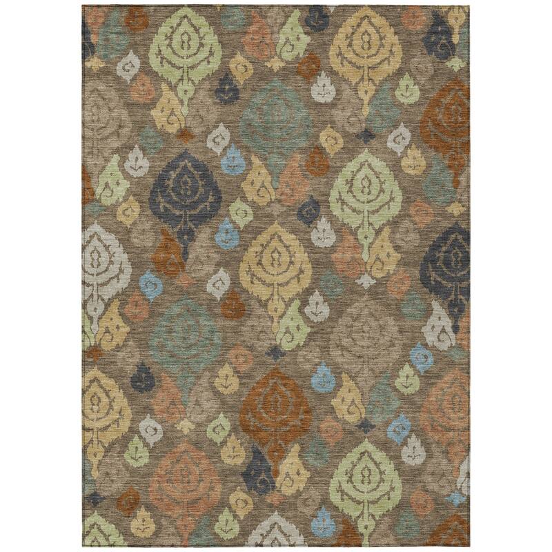 Machine Washable Indoor/ Outdoor Casual Zona Chantille Rug