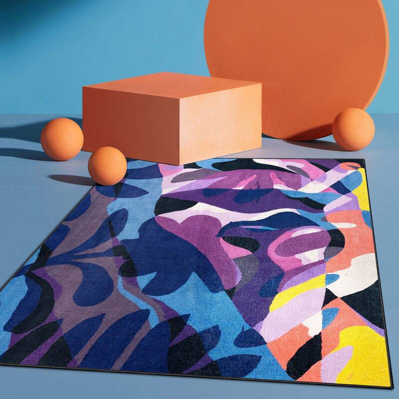 Well Woven x Misha Tyutyunik Sunday Jungle Nocturne Rug