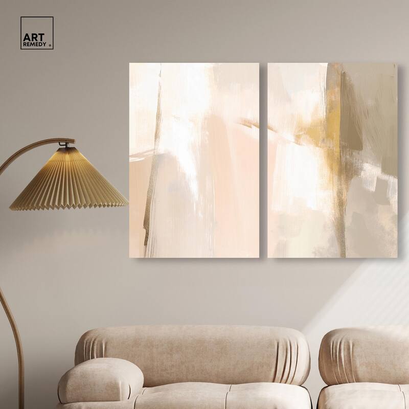 Meditative Hues II Canvas Set of 2 by Art Remedy, Gallery Wrapped