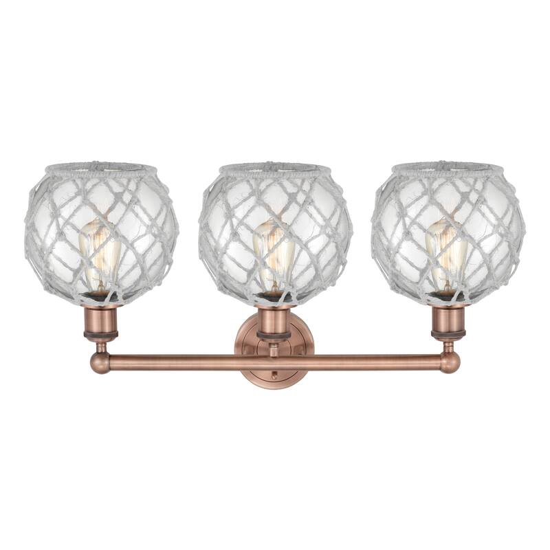 Innovations Lighting Endless Possibilities Edison - Farmhouse Rope - 3 Light 26" Bath Vanity Light