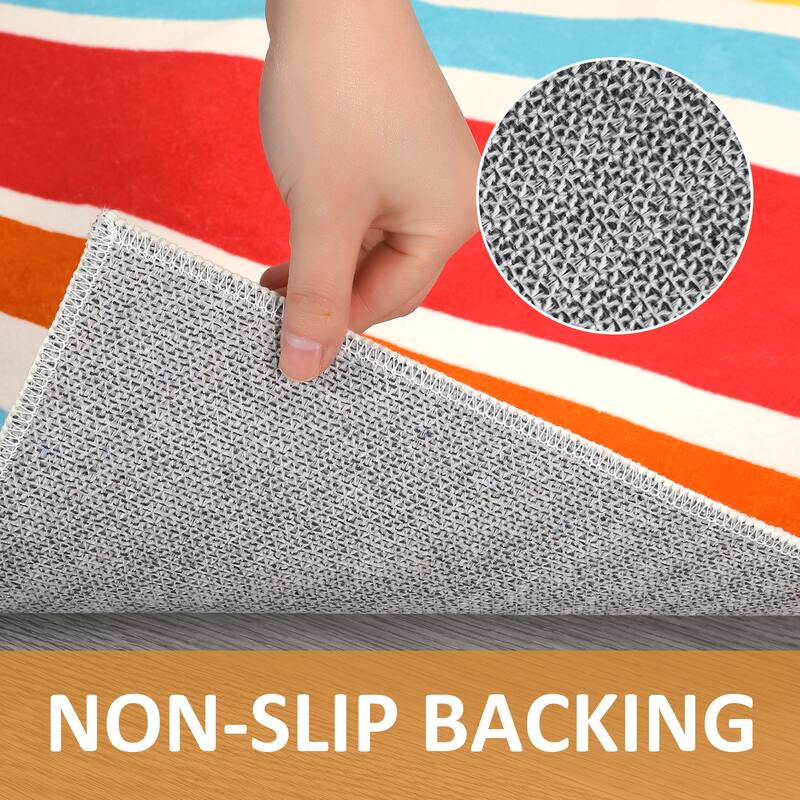 Whizmax Boho Area Rug Sun Print Rug Modern Abstract Carpet Bed Bath