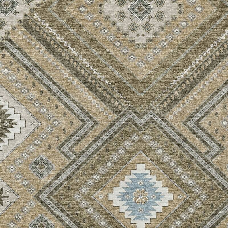 HomeRoots Tribal Transitional Rectangle Outdoor Rug