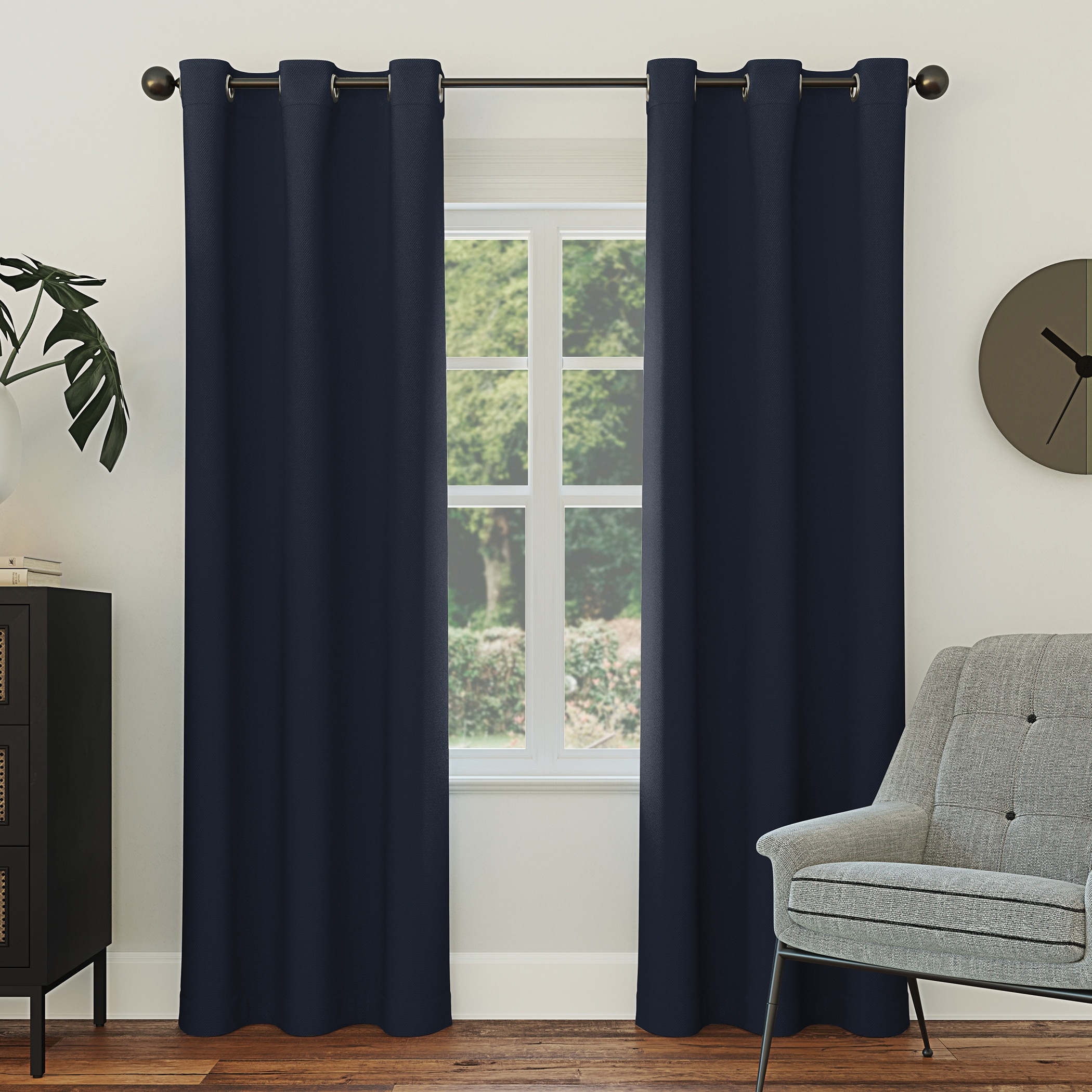 Darien Solid Indoor/Outdoor Sheer Velcro Tab Top Window Curtain Panel - On  Sale - Bed Bath & Beyond - 31248023