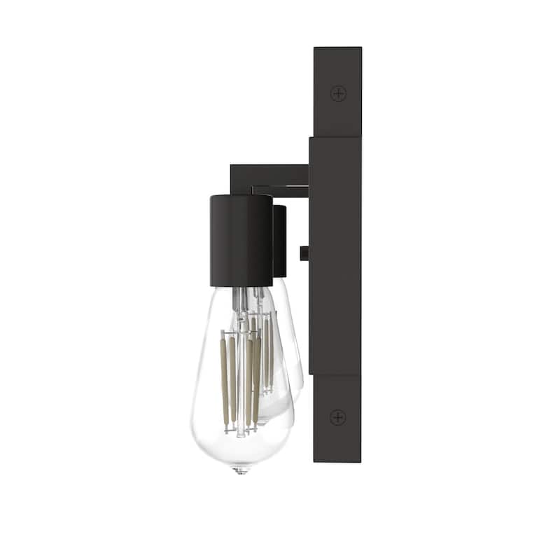 Hunter Woodburn Vanity Wall Light - Modern Farmhouse, Transitional, Rustic - Damp Rated!