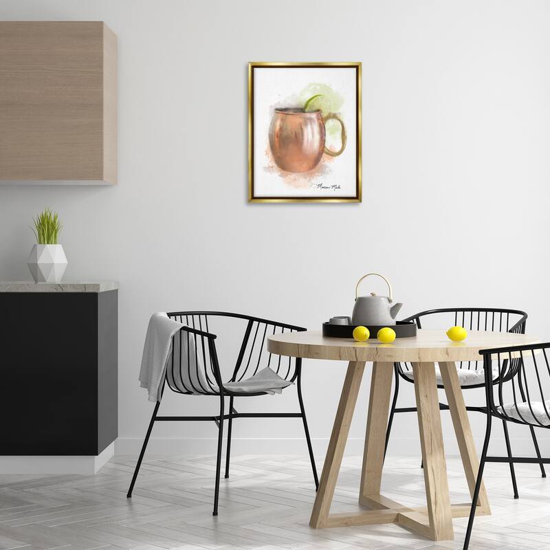 Stupell Soft Hued Moscow Mule Framed Floater Canvas Wall Art Design By Matthew Piotrowicz