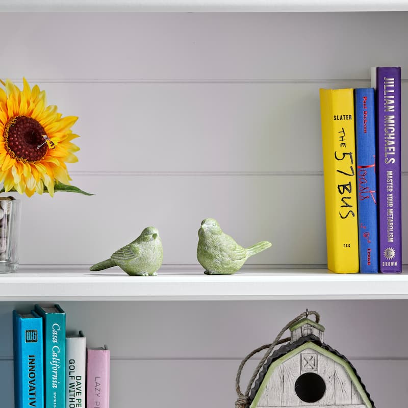 4" Resin Garden Bird Set of 2