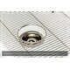 preview thumbnail 13 of 18, Fossil Blu 36-Inch SOLID Fireclay Farmhouse Sink in White, Polished Nickel Accessories, Flat Front - 36 x 20 x 10