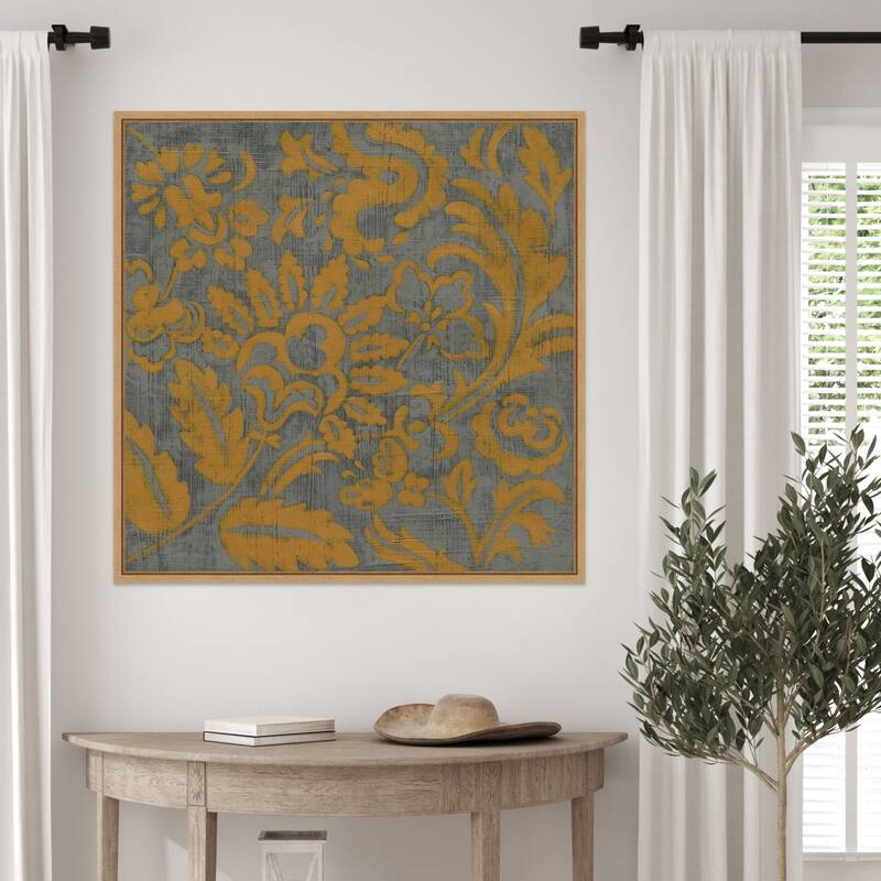 Mandarin Grove No. 1 by Chariklia Zarris (30 x 30 in.), Framed Canvas Wall Art Print