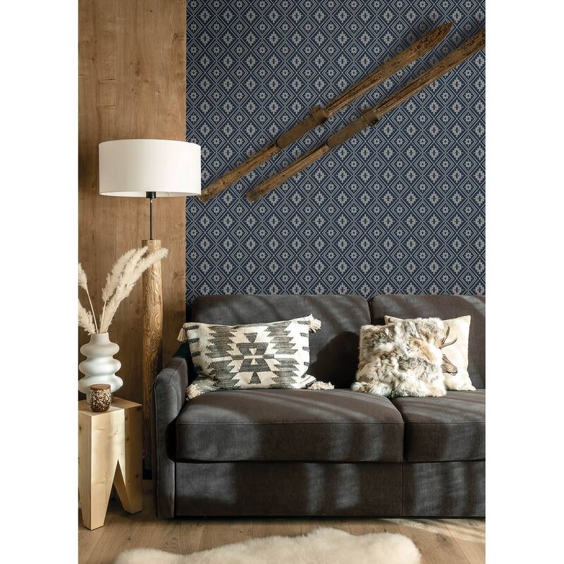 Camp Blanket Dark Blue Wallpaper