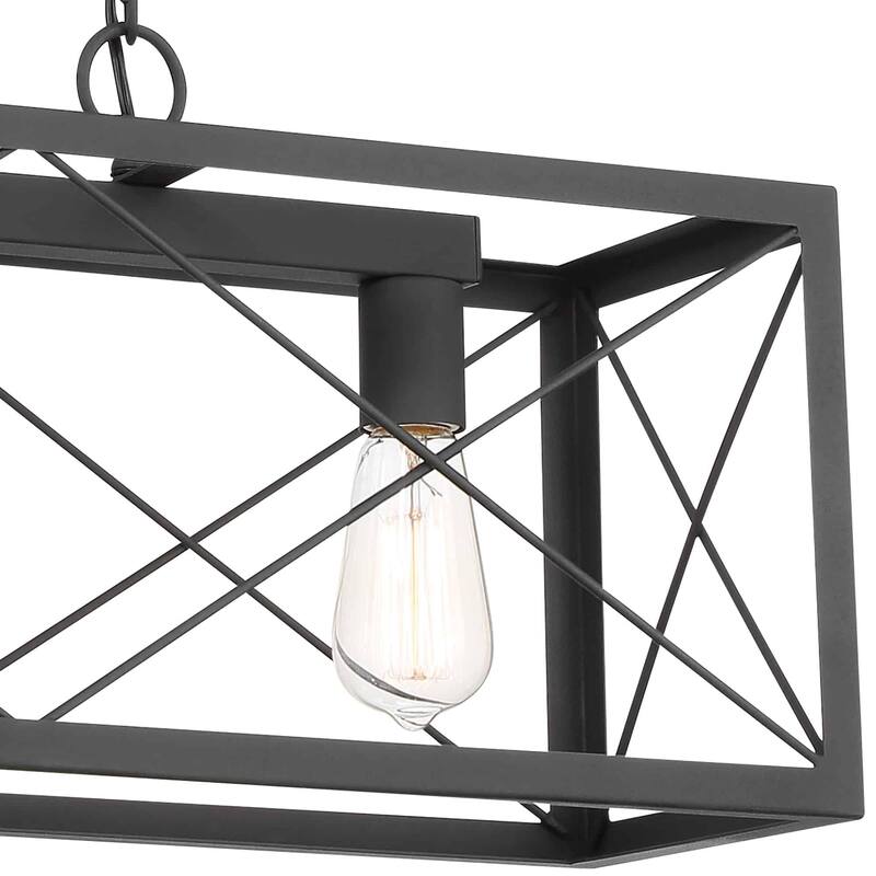 Acroma 3 - Light Linear Modern Farmhouse Rectangle Chandelier