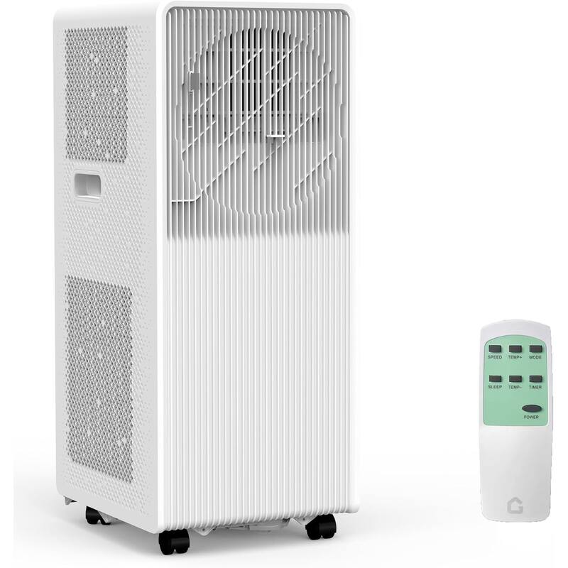 Portable Air Conditioner - 3-in-1 Cooling/Dehumidifier & Fan, 42dB Quiet AC with Remote - White