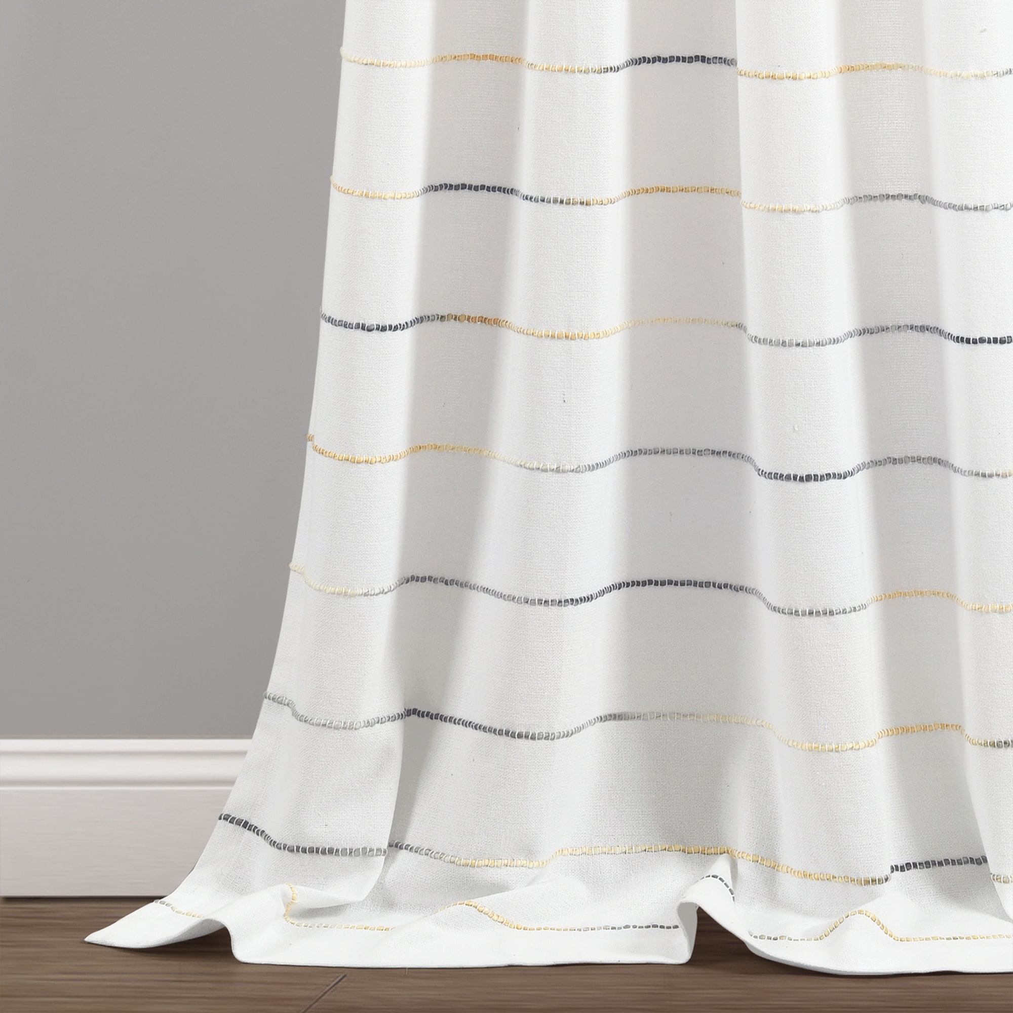 Carson Carrington Pajebo Ombre Stripe Cotton Curtain Panel - Picture 21 of 25