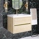 preview thumbnail 41 of 191, Wood Wall-Mounted Bathroom Vanity with Sink and Soft Close Drawers