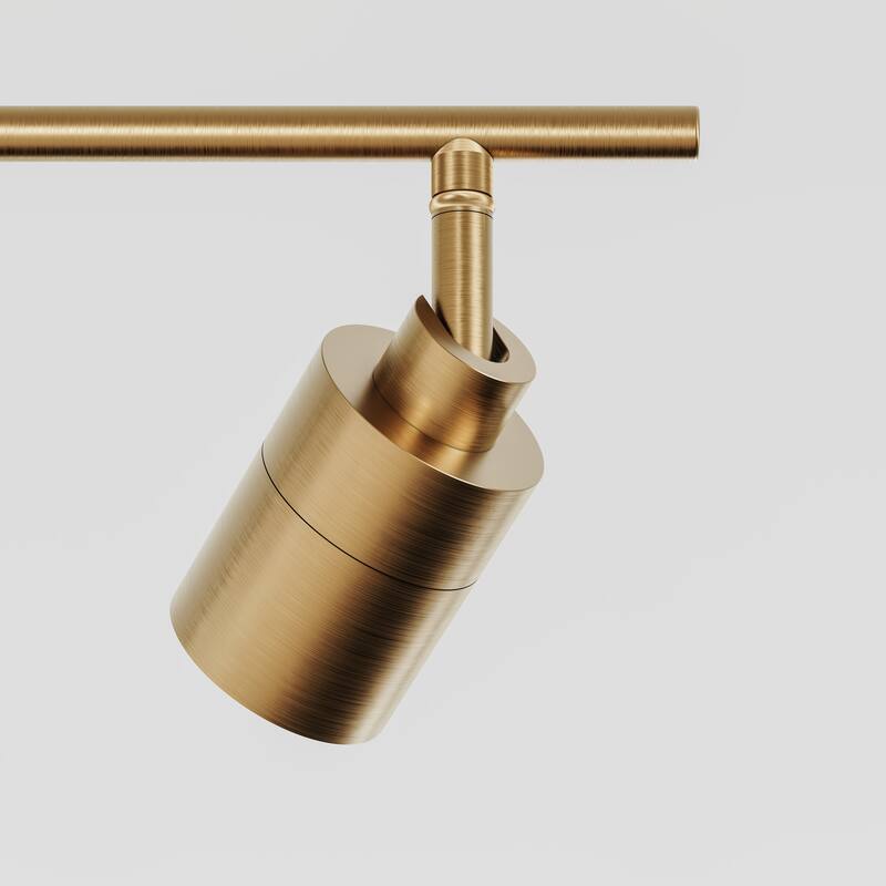 VidaLite - Shura 4-Light LED Fixed Tracklight kit 3000k, Brushed Brass