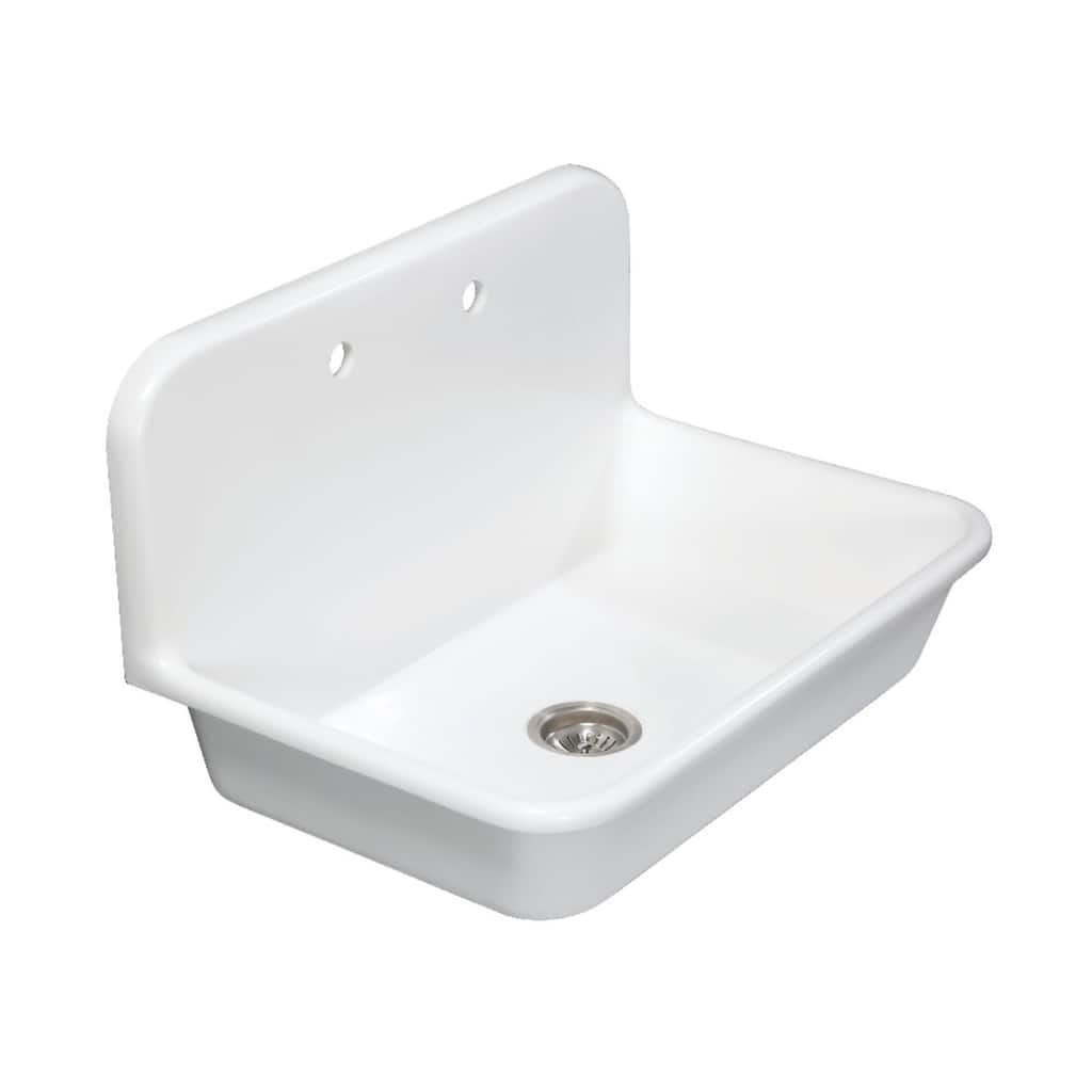 Kingston Brass Arcticstone 30" Drop In Single Basin Stone Composite