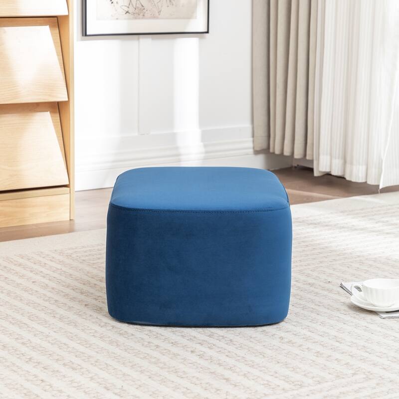 SEYNAR Modern Velvet Rectangle Accent Ottoman