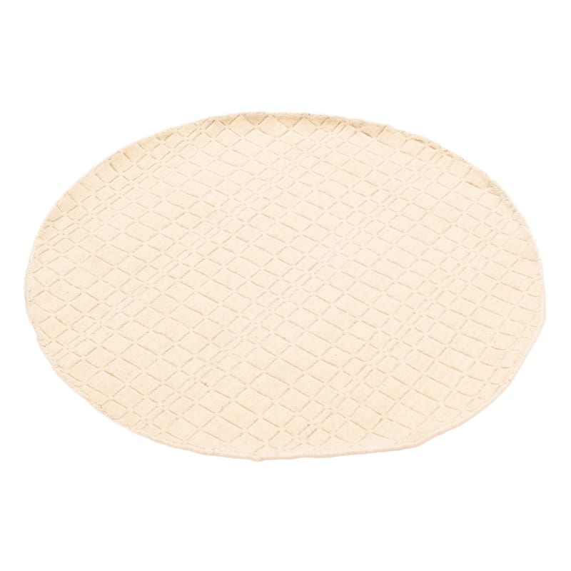 Kashkuli Gabbeh Ivory Rug 3'11" x 3'11" - 3'11 x 3'11