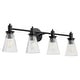 preview thumbnail 1 of 2, Quorum International 5803-4 Lawton 4 Light 31" Wide Vanity Light with Matte Black