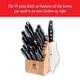 preview thumbnail 2 of 10, TWIN Signature 19-pc Knife Block Set - Black