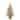 Antiqued Silver Tinsel Tree w/Burlap Base 3ft