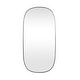 preview thumbnail 1 of 9, Elegant Lighting MR2B3060 Brynn 30" W x 60" H Oval Framed Bathroom Silver