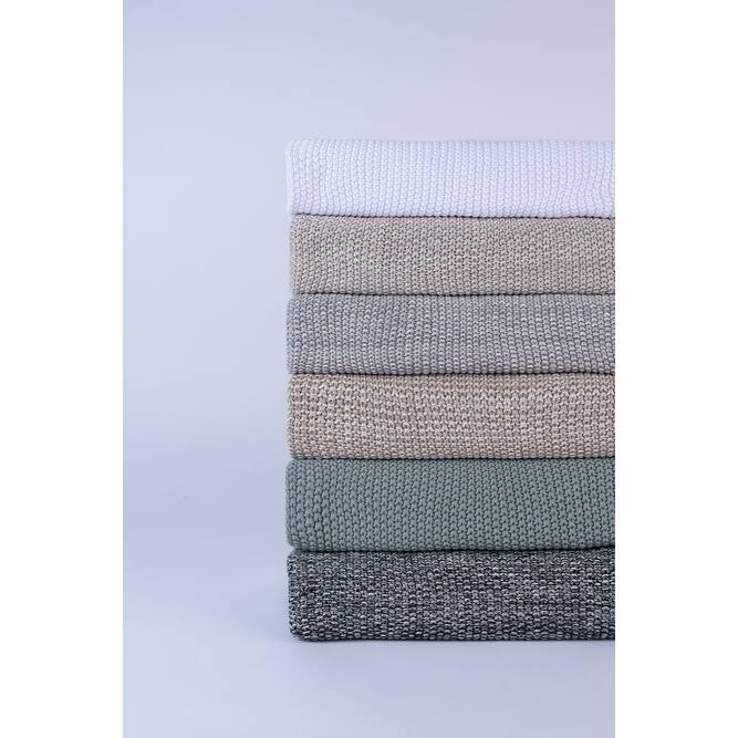 Egan Knitted Coverlet, Stone, King