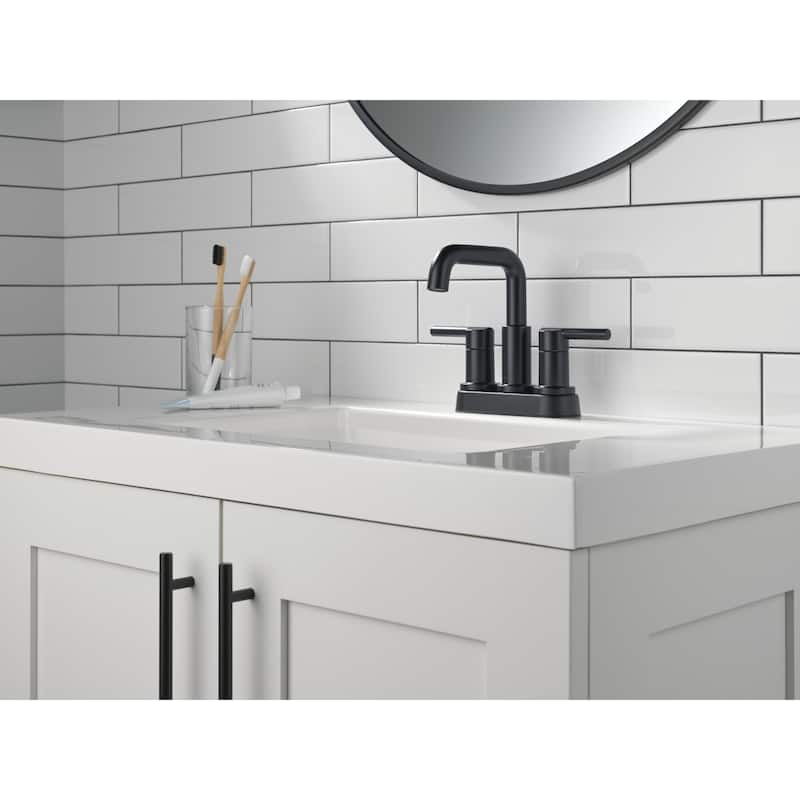 Delta 25849LF Nicoli 1.2 GPM Centerset Bathroom Faucet with Push