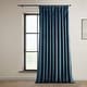 preview thumbnail 2 of 58, Exclusive Fabrics Extra Wide Heritage Plush Velvet Room Darkening Curtain (1 Panel) 100 X 108 - Avalon Blue