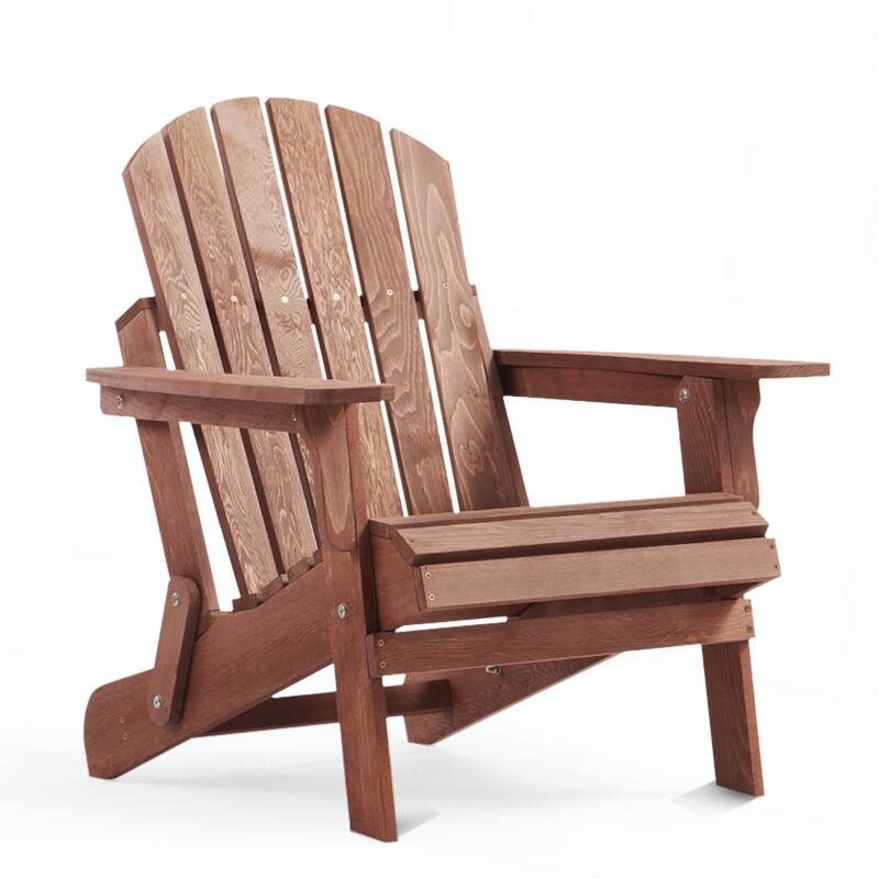 Oversize Wooden Outdoor Folding Adirondack Chair