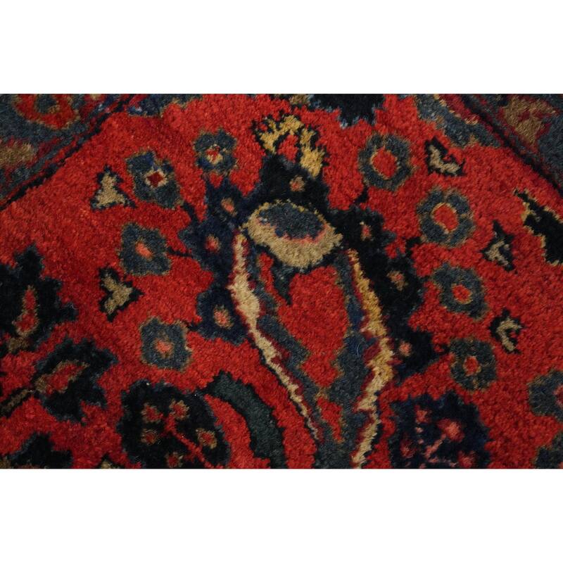 Hand Knotted Oriental 100% Wool Carpet Traditional Floral Oranges & Rust Lilian Area Rug - 11' 11'' X 9' 2''