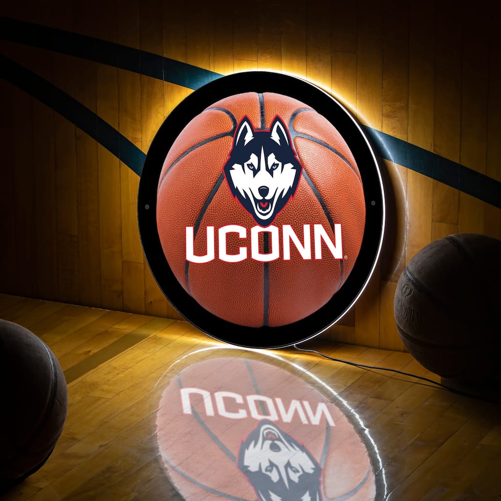 UConn Basketball Round 15 in. LED Lighted Sign