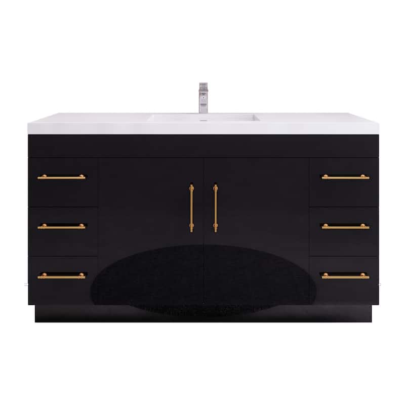 Eliza 60'' Freestanding Vanity with Single Sink