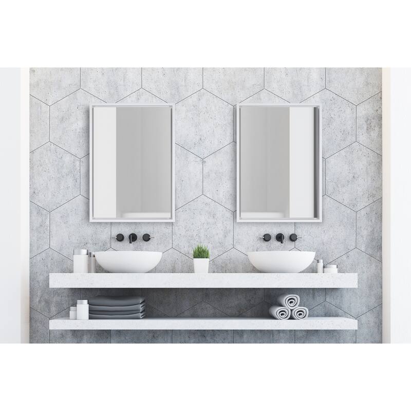 Kate and Laurel Evans Framed Floating Wall Mirror
