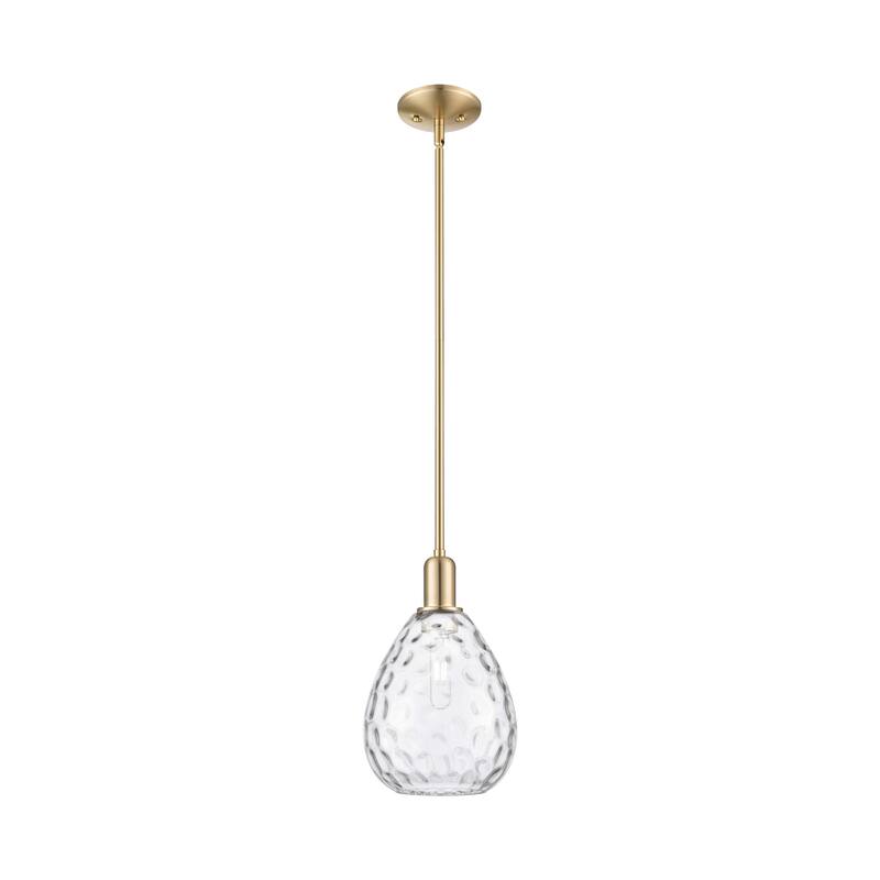 Innovations Lighting Endless Possibilities Arcadia - Waverly - 1 Light 8" Stem Hung Mini Pendant - Clear/Champagne Bronze