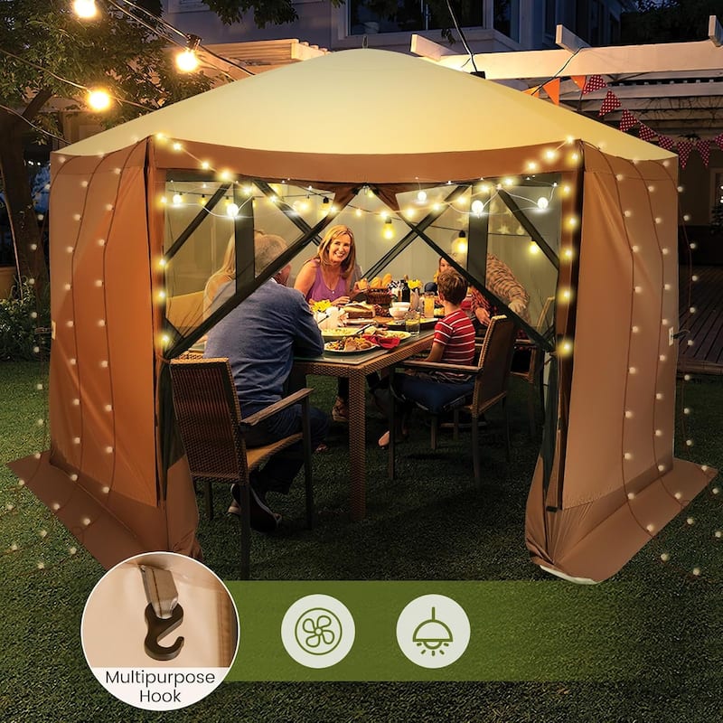 Pop-up Gazebo Tent Instant Setup Screen House Sun Shelter