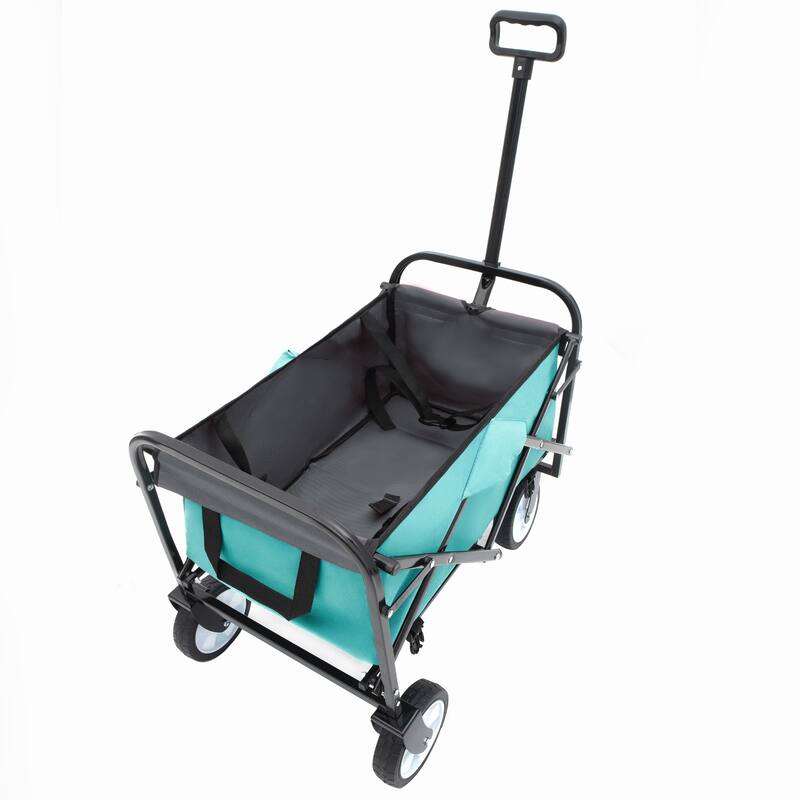 225 lb Collapsible Wagon Cart with Strapping System