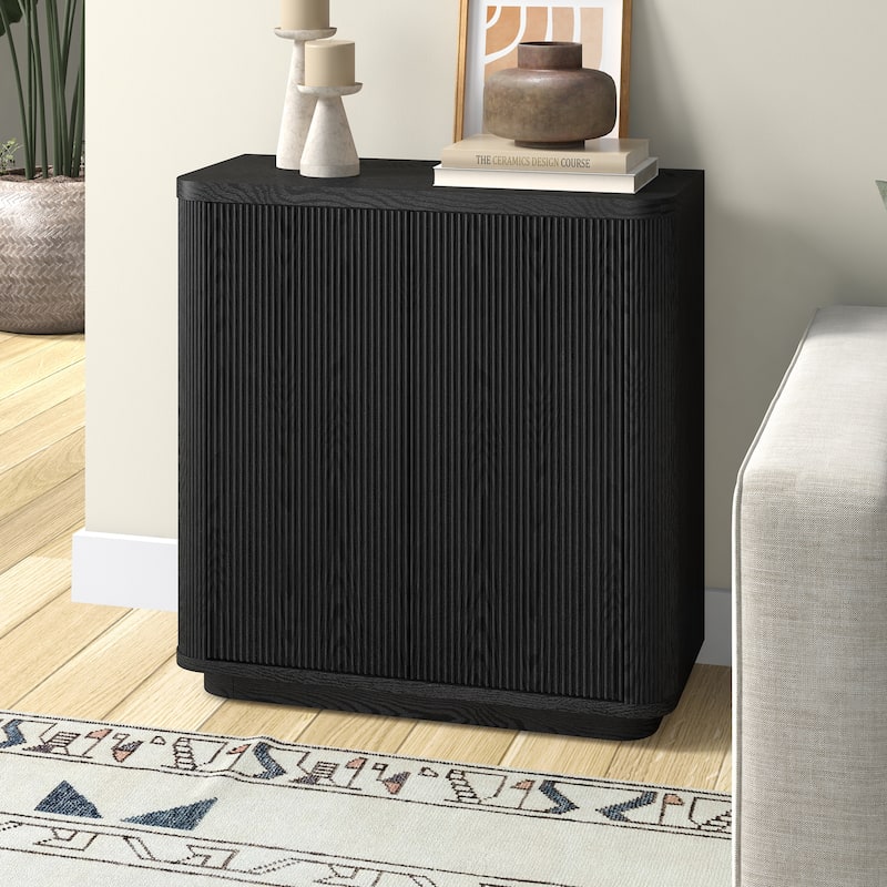 Easton 32" Wide Rectangular Fluted Accent Cabinet - 32" Wide