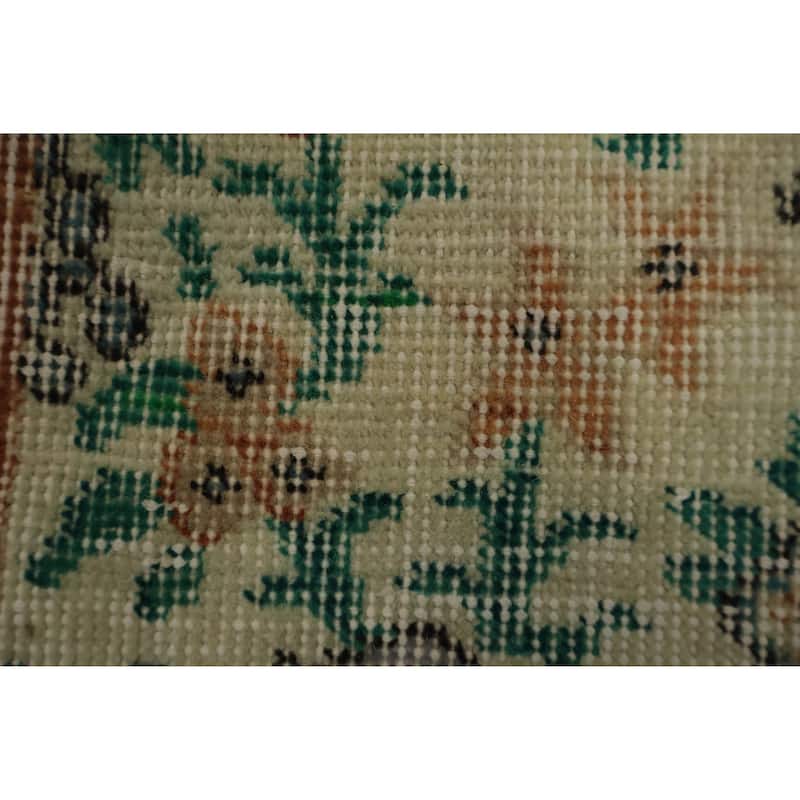 Hand Knotted Oriental 100% Wool Carpet Transitional Floral Beige & Ivories Anatolian Area Rug - 6' 7'' X 3' 10''