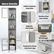 preview thumbnail 17 of 21, 71" Organizer Bathroom Tall Tower Storage Cabinet - 13" x 12" x 71" (L x W x H)