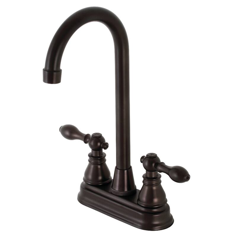 Kingston Brass American Classic 4 in. Centerset High-Arc Bar Faucet - Oil Rubbed Bronze