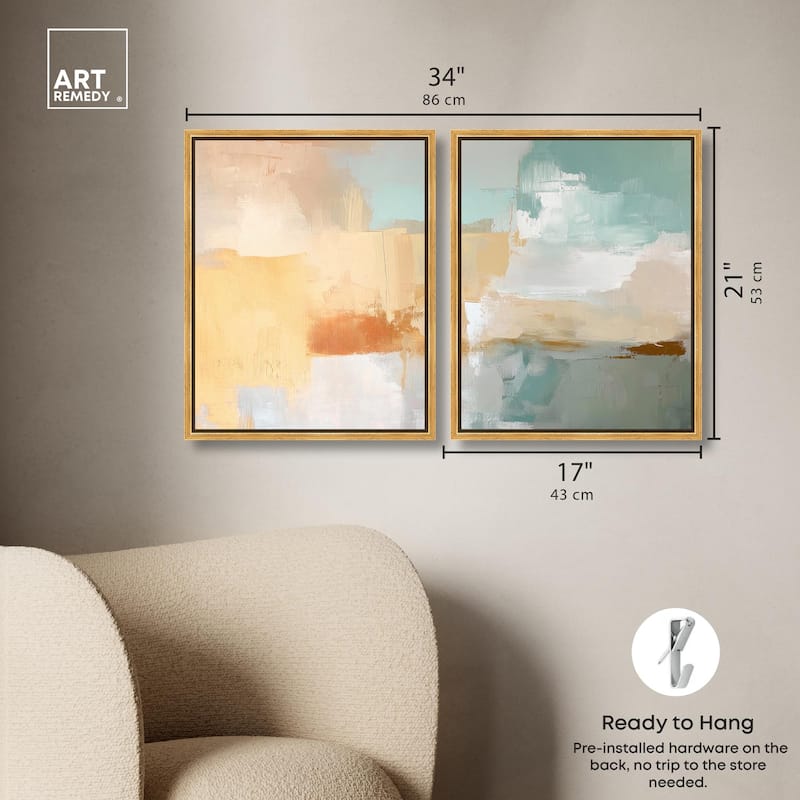 Muted Melody II Canvas Set of 2 by Art Remedy