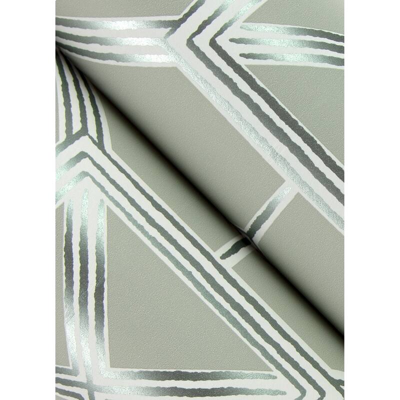 A-Street Prints Livia Grey Trellis Wallpaper
