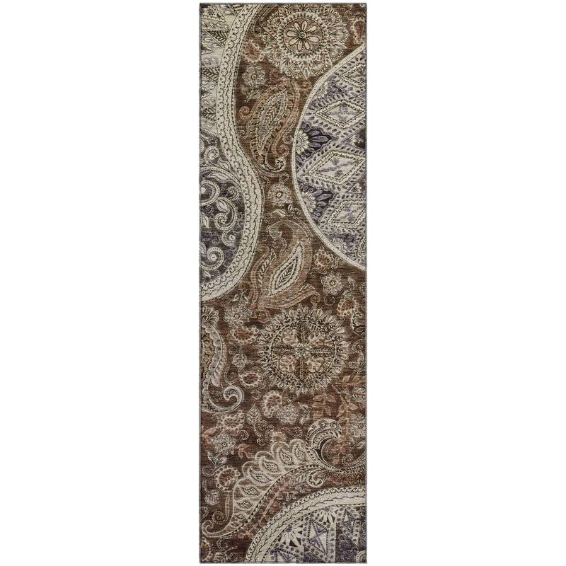 Premium Washable Super Soft Modern Paisley Mayfield Rug