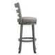 preview thumbnail 26 of 43, Verona Linen Ladder Back Swivel Bar Stool by iNSPIRE Q Classic