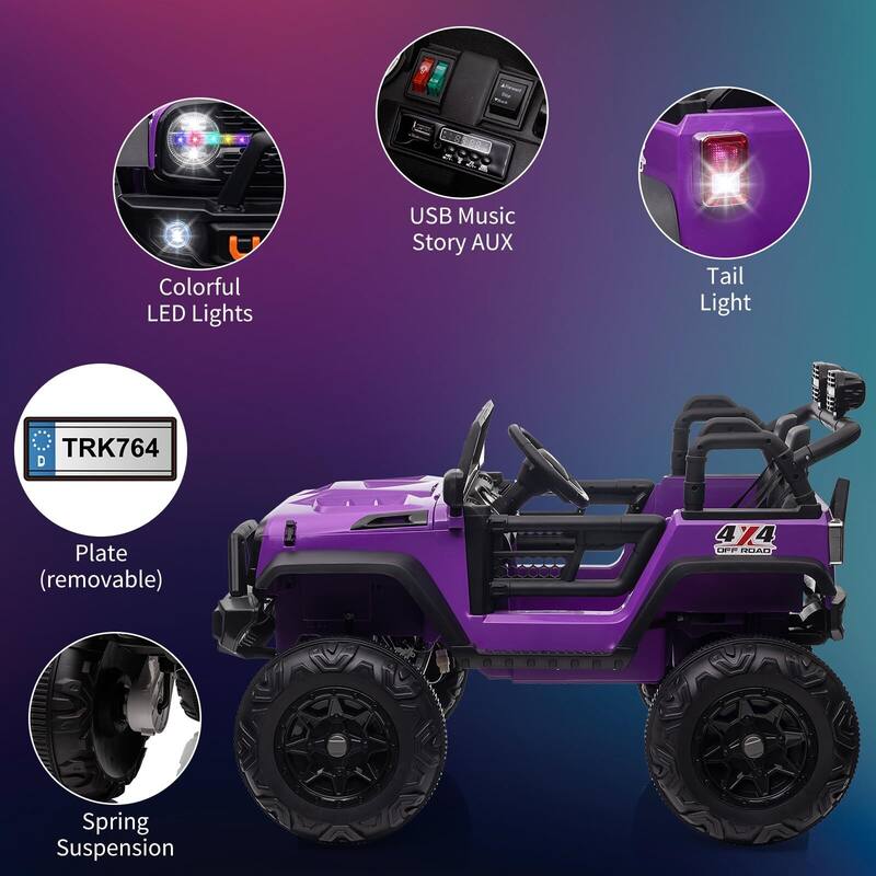 24V Kids Ride-On Truck with Remote Control