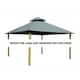 12 ft. sq. ACACIA Gazebo Roof Framing and Mounting Kit - Mist Gray - 12x12