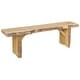 preview thumbnail 4 of 2, Live Edge Locust Wood 5' Wildwood Bench Unfinished