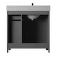 preview thumbnail 6 of 5, 36" Single Bathroom Vanity with Side Drawer Storage and Included Top and Sink, Grey
