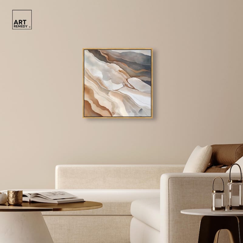 Earthen Flow Canvas by Art Remedy